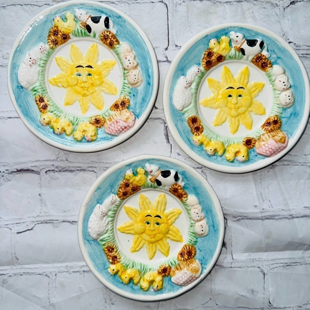 Vintage Plate Set From Mercuries 1995 Country Farm Tea Set